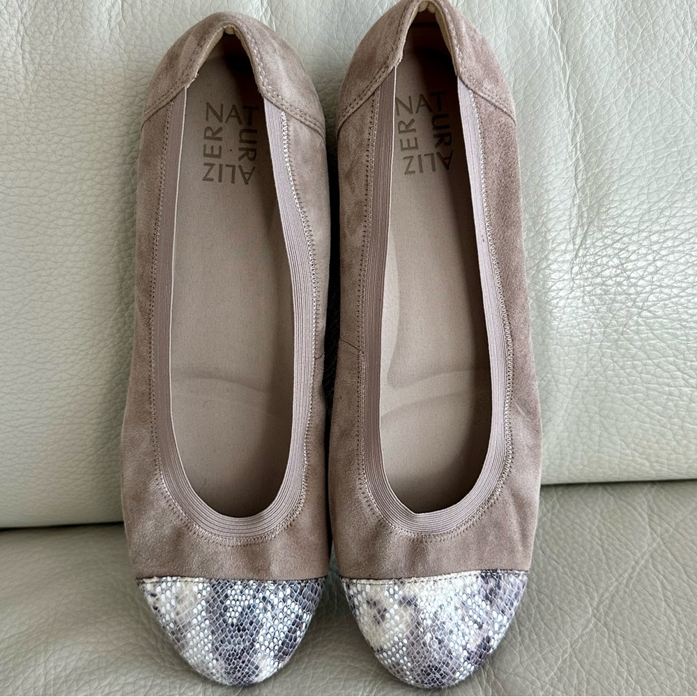 NATURALIZER Leather Upper Ballet Flats
